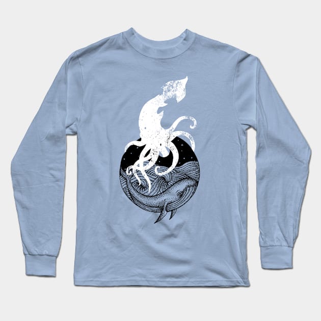 Star Whale Long Sleeve T-Shirt by negativepizza